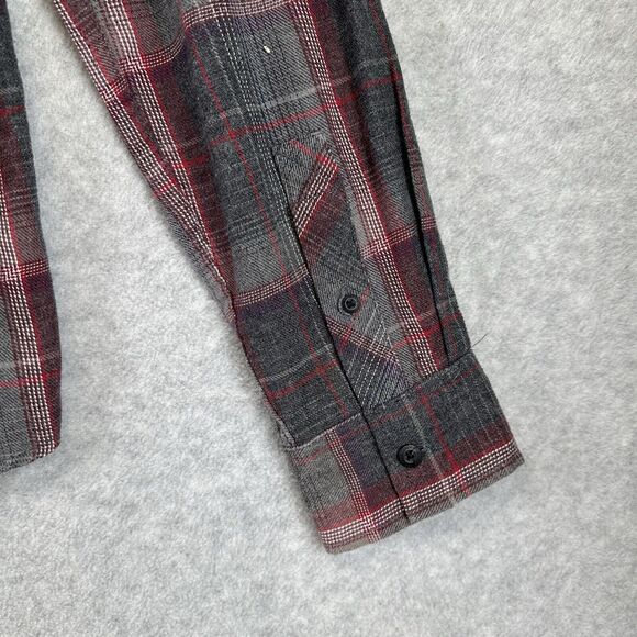 DC Shoes Shirt Men's SP Black Plaid Long Sleeve Button‎ Down Skateboard Pockets - Picture 6 of 11